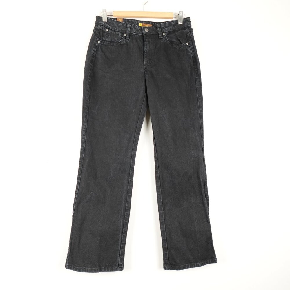 Wrangler Aura Bootcut Jeans Women's 6R Regular Rise Black Stretch Denim
